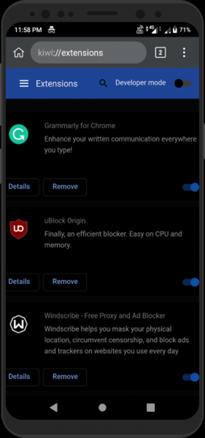 kiwibrowser浏览器APP