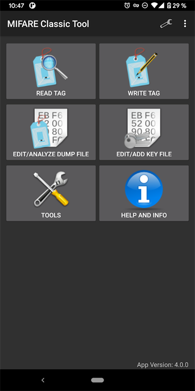 Mifare Classic Tool mct门禁卡