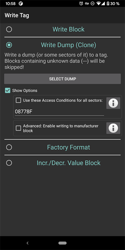 Mifare Classic Tool mct门禁卡