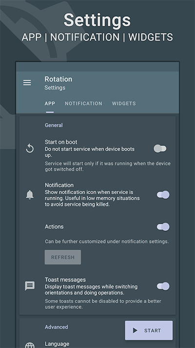 Rotation屏幕方向管理器APP