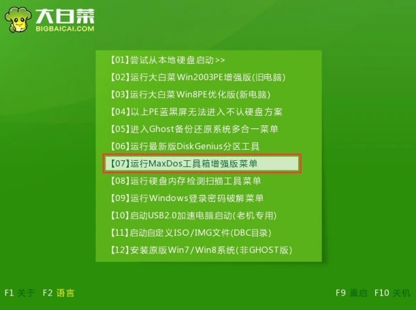 大白菜PE启动盘2025【一键装机工具】