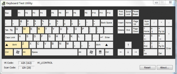 按键测试Keyboard Test Utility