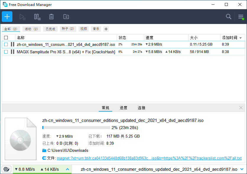 FDM(Free Download Manager)