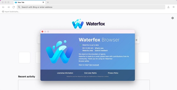Waterfox浏览器Mac版