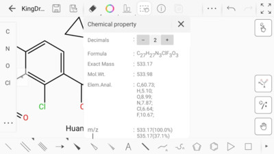 KingDraw化学结构式编辑器