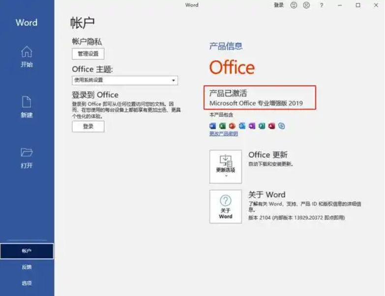 office2019专业增强版破解版