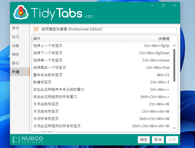 TidyTabs For Windows