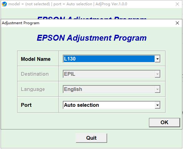 爱普生Epson L130打印机清零软件