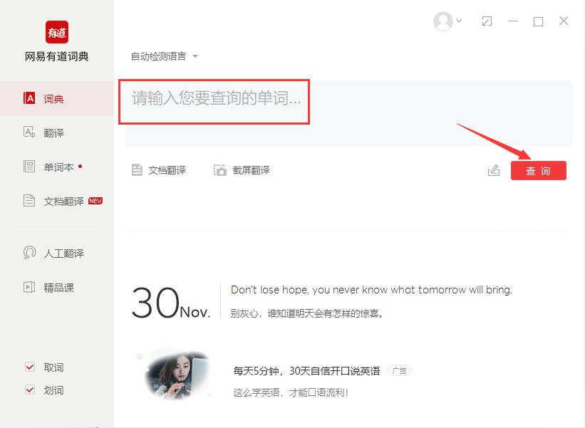 网易有道词典在线翻译