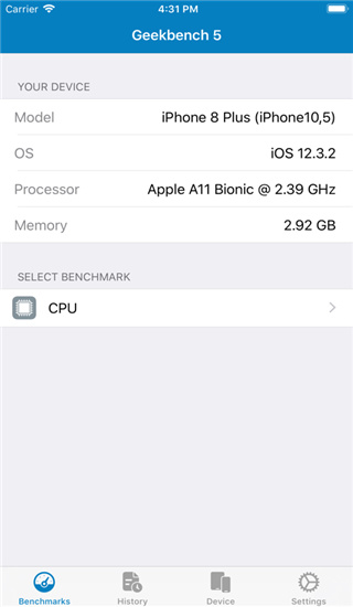 Geekbench手机跑分APP