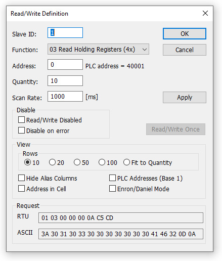 Modbus Poll(Modbus模拟器)