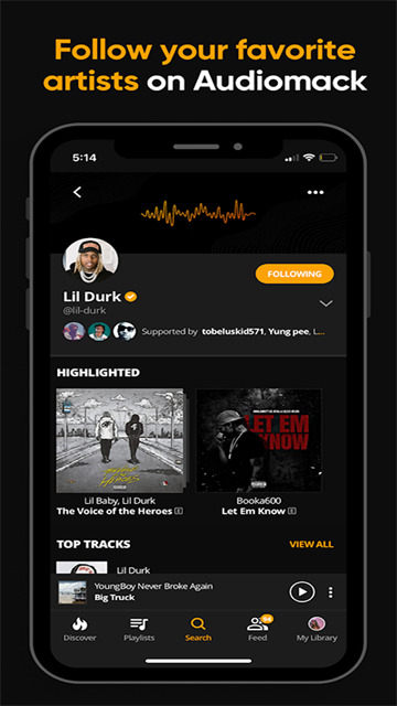 Audiomack播放器