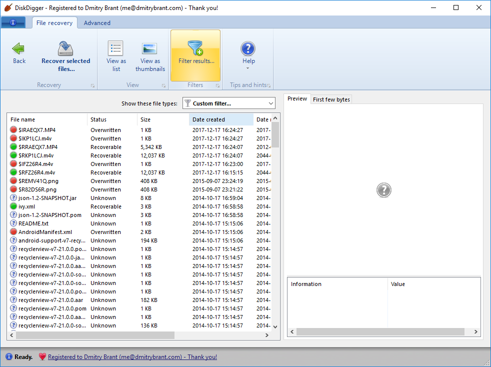 数据恢复DiskDigger Pro