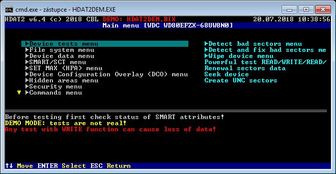 HDAT2硬盘检测/修复工具