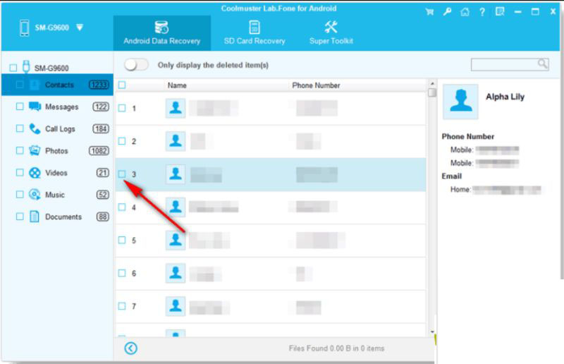 Coolmuster Lab. Fone for Android手机数据恢复软件