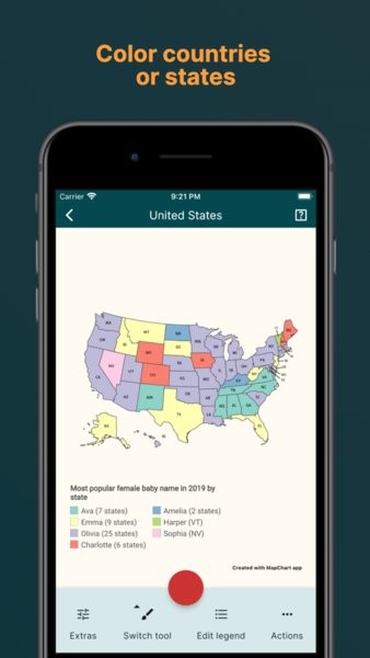 MapChart地图填色软件