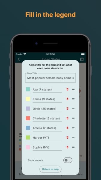 MapChart地图填色软件