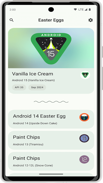 安卓彩蛋(Easter Eggs)