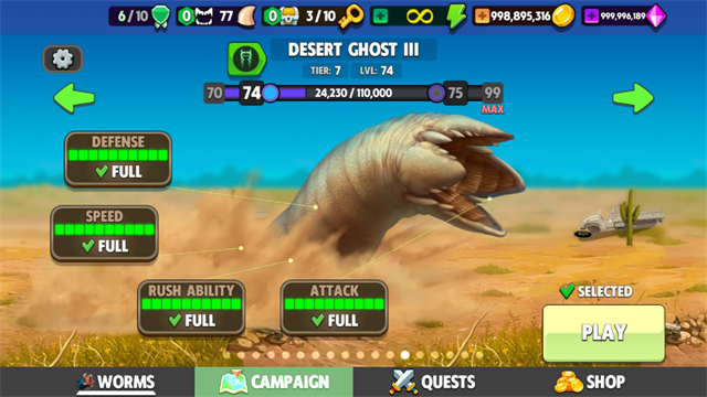 死亡蠕虫无限钻石无限金币版