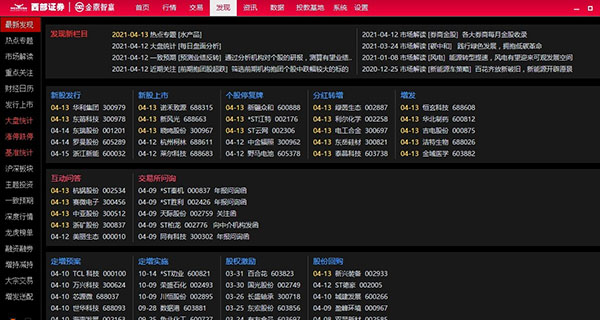 西部证券金鼎X智赢金融终端