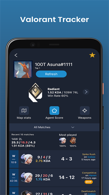Valkingg瓦罗兰特战绩查询助手
