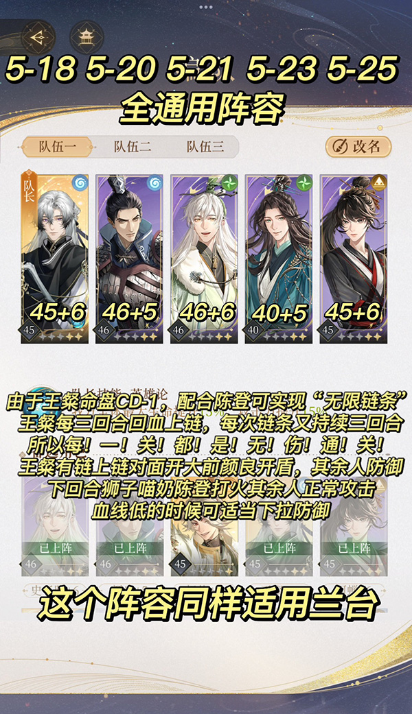 阵容搭配攻略截图1